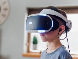 Framtiden för virtuell verklighet inom spelscenen illustration