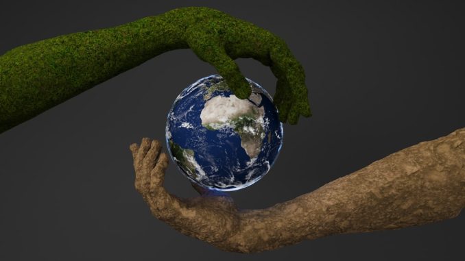 Spel och klimatförändringar illustration